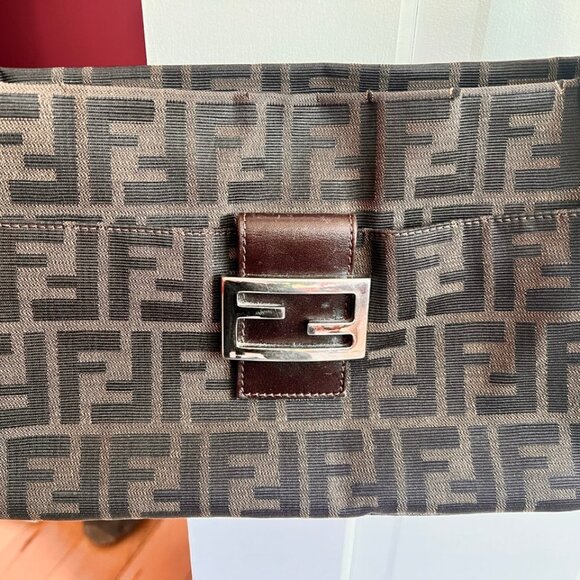 Authentic Vintage Fendi Zucca Shoulder Bag - Picture 4 of 16